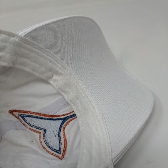 Cruisewear Men's Strapback Hat White Adjustable Embroidered Whale Logo Alaska - Picture 11 of 12